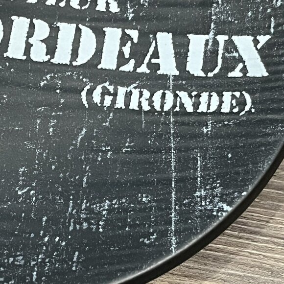 Set Of 4 Williams-Sonoma Black Vineyard Slate Appetizer Plates Wine Themed - Picture 9 of 16